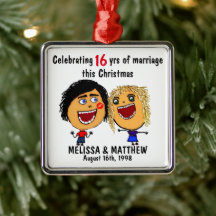 Navidad Dibujos Animados Matrimonio Feliz