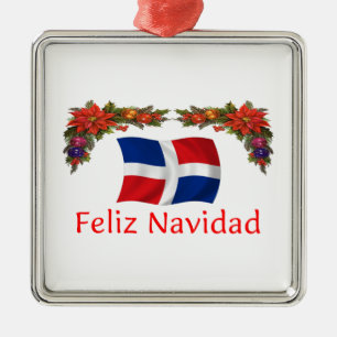 Adorno Metálico Navidad dominicano