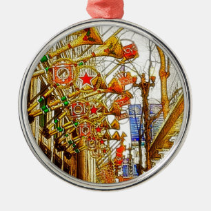 Adorno Metálico Navidad en Chicago