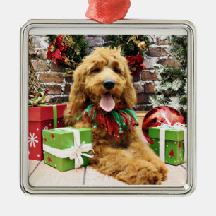 Adorno Metálico Navidad - GoldenDoodle - Claire