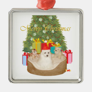 Adorno Metálico Navidad maltesa