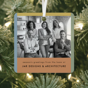 Adorno Metálico Navidad Negra de Negocios Modernos