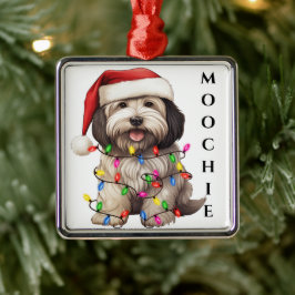 ADORNO METÁLICO NAVIDADES ADORABLES HAVANESE PERRO