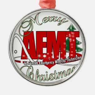 Adorno Metálico NAVIDADES AEMT Advanced Emergency Medical Tech