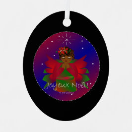 Adorno Metálico Navidades Angel Baby Praying Joyeux Noel