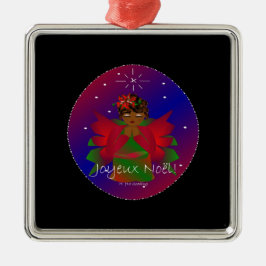 Adorno Metálico Navidades Angel Baby Praying Joyeux Noel