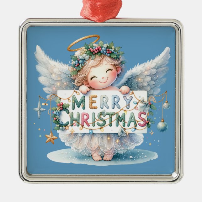 Adorno Metálico Navidades Angel Ornament (Frente)
