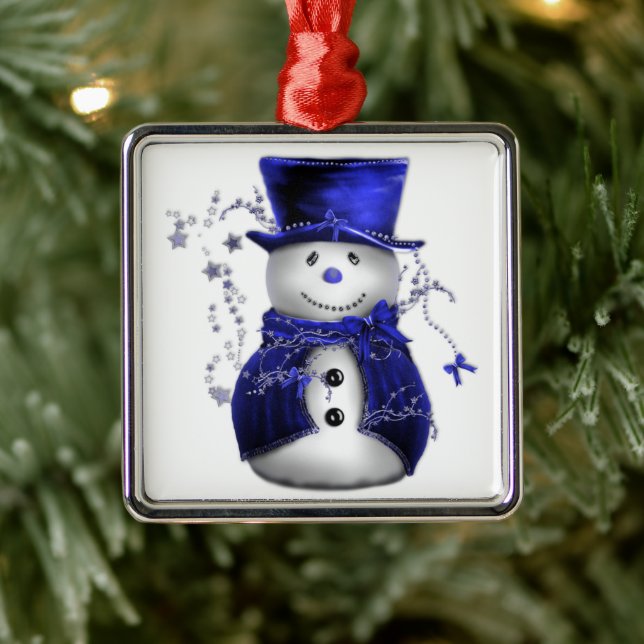 Adorno Metálico Navidades azules Snowman (Árbol)