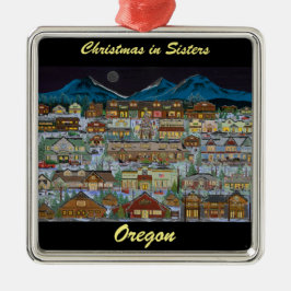 Adorno Metálico Navidades bajo las montañas de la cascada