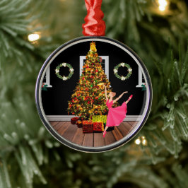 Adorno Metálico Navidades Ballerina