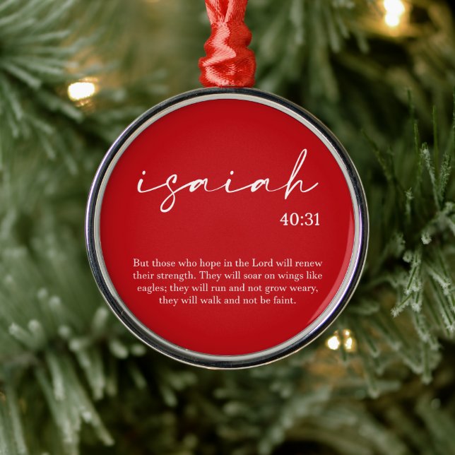 Adorno Metálico Navidades Biblia Verse (Árbol)