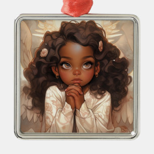 Adorno Metálico Navidades Black Angel Elegance