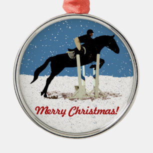 Adorno Metálico Navidades Bonitos juegan a caballo