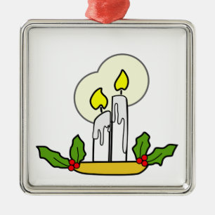 Adorno Metálico Navidades Candle Ornament