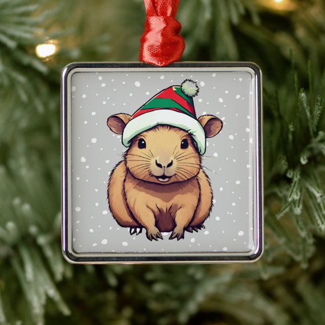 Adorno Metálico Navidades Capybara (Árbol)