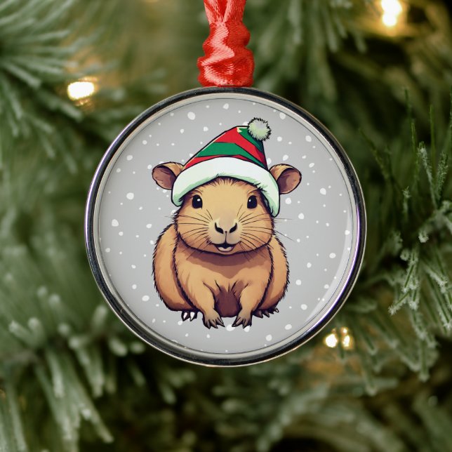 Adorno Metálico Navidades Capybara (Árbol)