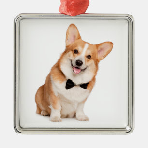 Adorno Metálico Navidades Corgi
