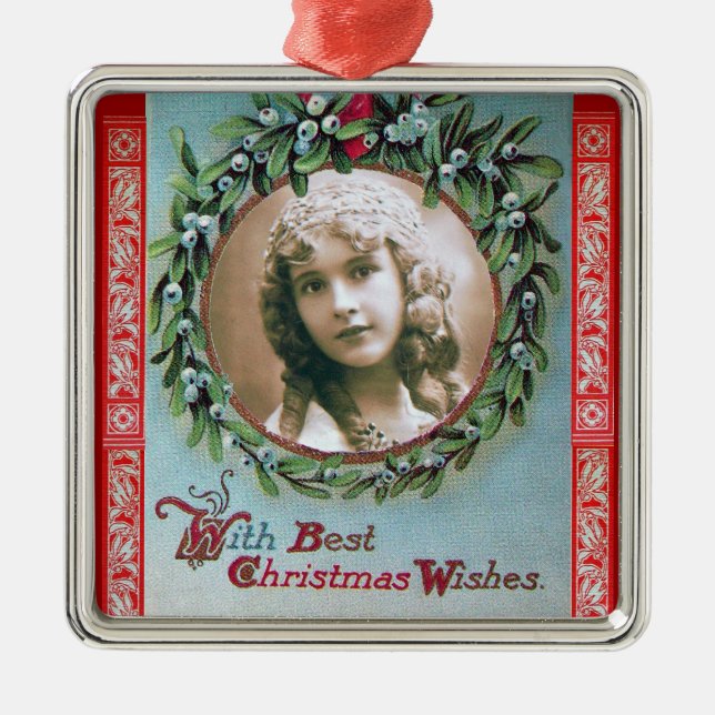 ADORNO METÁLICO NAVIDADES CRUZADOS CON PLANTILLA DE FOTOS DE MISTL (Frente)