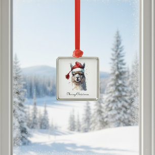 Adorno Metálico Navidades Cutos Alpaca, personalizado