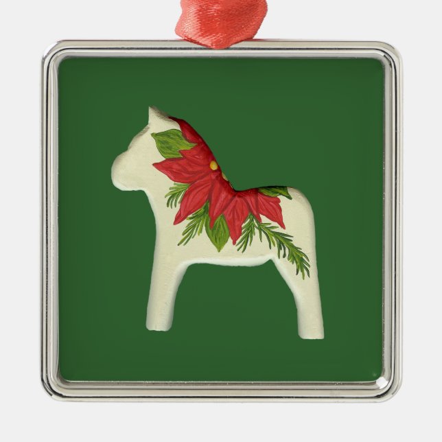 Adorno Metálico Navidades Dala Horse Ornament (Frente)