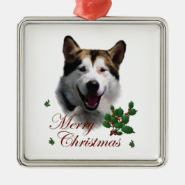 Adorno Metálico Navidades de Alaskan Malamute