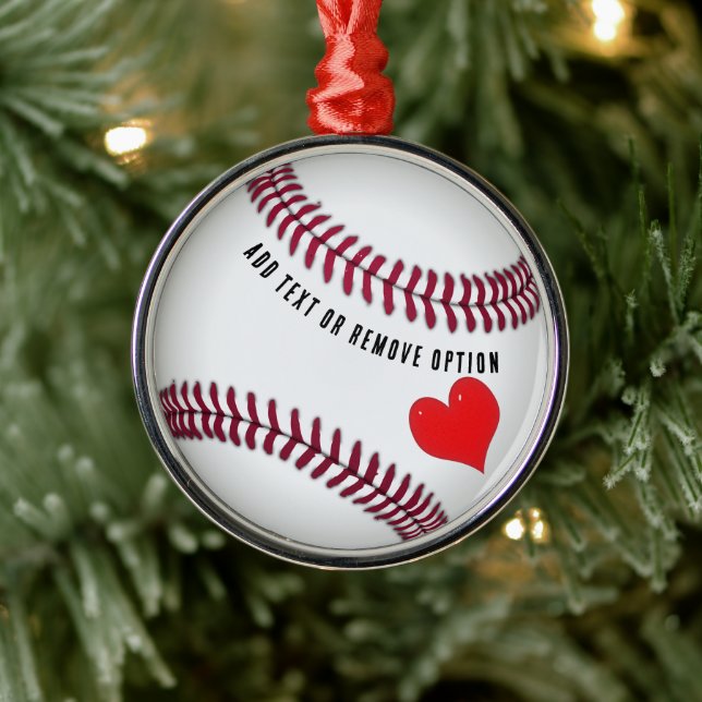 Adorno Metálico Navidades de amor del béisbol (Árbol)