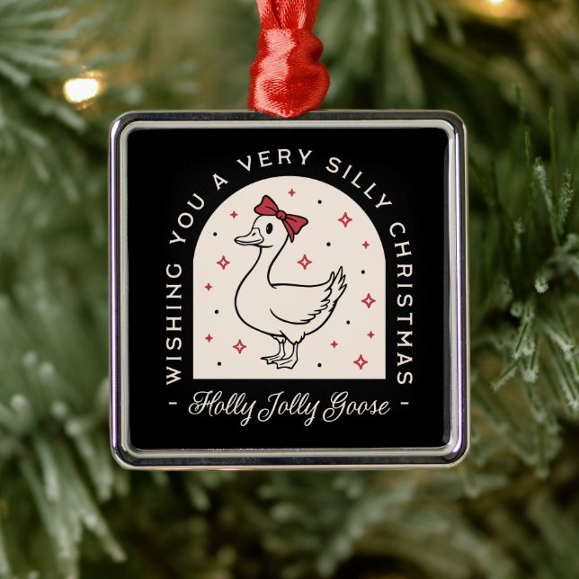 Adorno Metálico Navidades de animales de granja divertidos y estúp (Árbol)