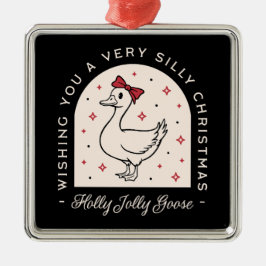 Adorno Metálico Navidades de animales de granja divertidos y estúp