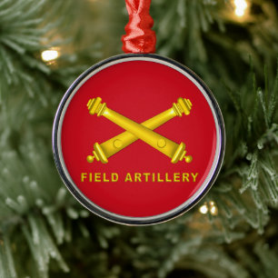 ADORNO METÁLICO NAVIDADES DE ARTILLERÍA DE CAMPO
