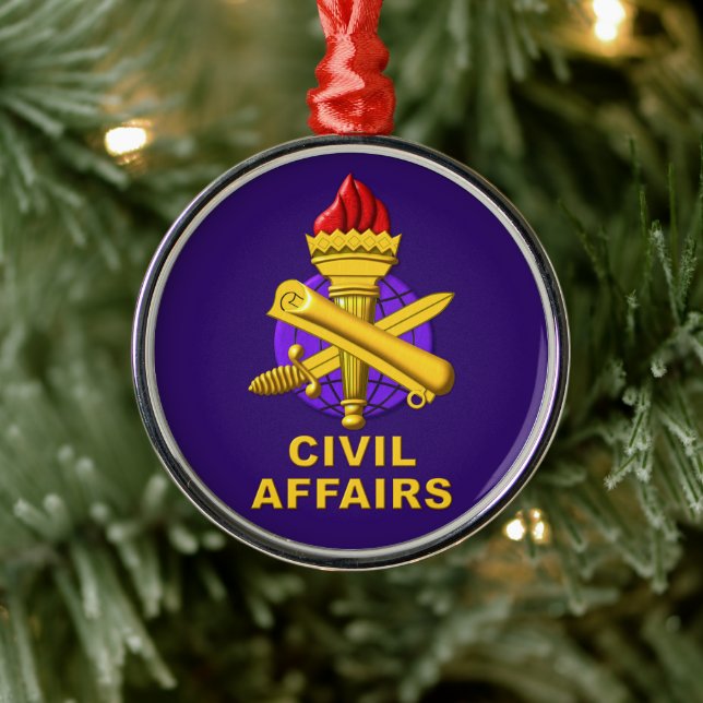 Adorno Metálico Navidades de Asuntos Civiles (Árbol)