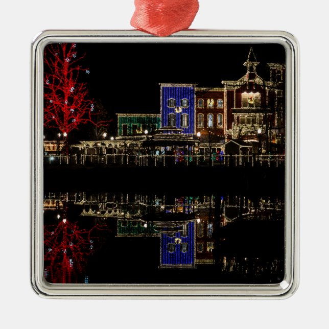 Adorno Metálico Navidades de aterrizaje de bomberos (Frente)