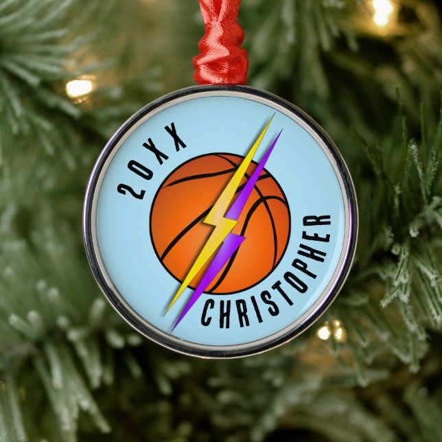 Adorno Metálico Navidades de baloncesto de Lightning Bolts (Árbol)