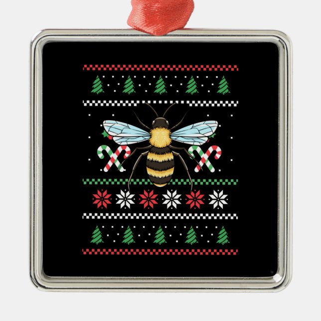 Adorno Metálico Navidades de Bee Animal Bee Ugly (Frente)