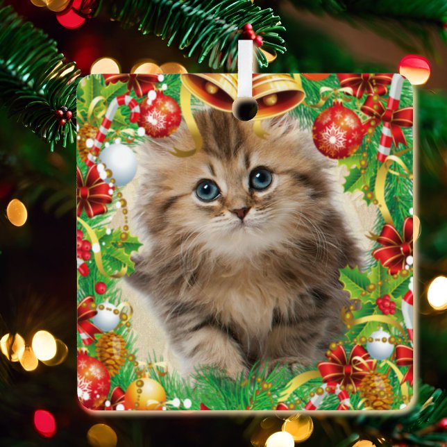 Adorno Metálico Navidades de Cat Kitten, Mascota de fotografía (Subido por el creador)
