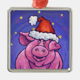 Adorno Metálico Navidades de cerdo