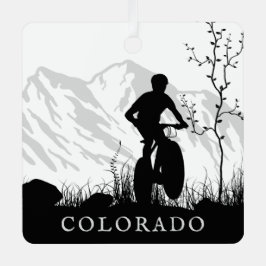 Adorno Metálico Navidades de ciclismo de montaña personalizados de