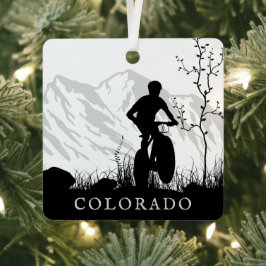 Adorno Metálico Navidades de ciclismo de montaña personalizados de