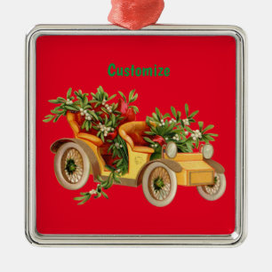 Adorno Metálico Navidades de coches de época Mistletoe Thunder_Cov