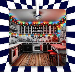 Adorno Metálico Navidades de cocina kitsch personalizados