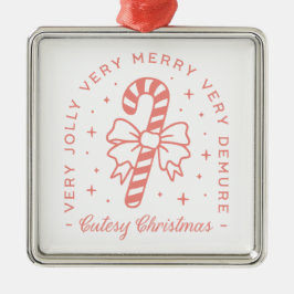 Adorno Metálico Navidades de cortesía demure coquette estética ros