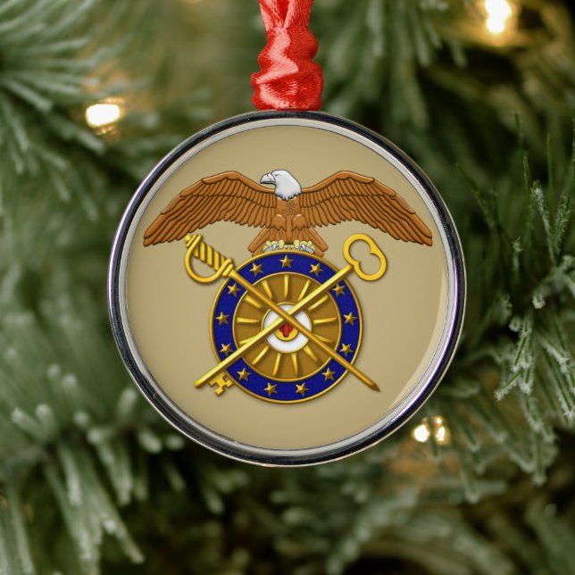 ADORNO METÁLICO NAVIDADES DE CUARTERMASTER CORPS (Árbol)