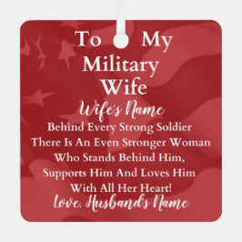 Adorno Metálico Navidades de esposas militares