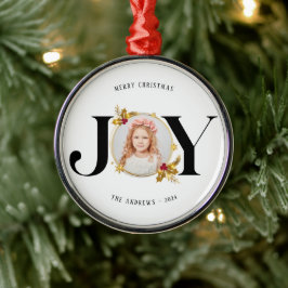 Adorno Metálico Navidades de fotografía de familia geométrica de o