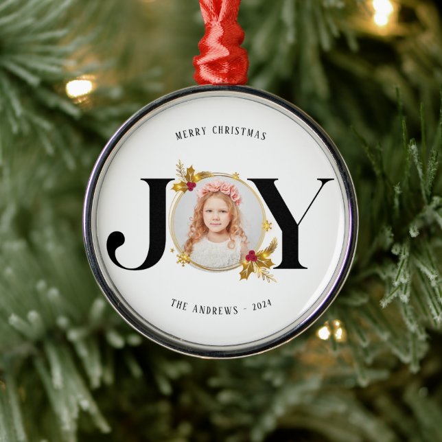 Adorno Metálico Navidades de fotografía de familia geométrica de o (Árbol)