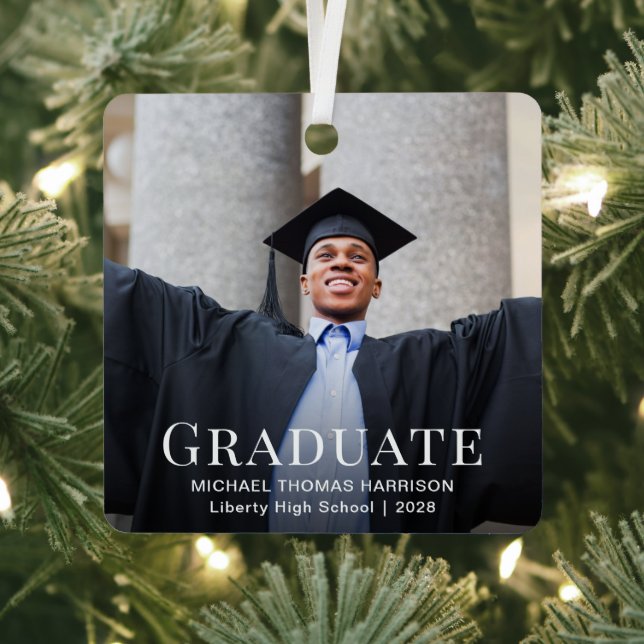 Adorno Metálico Navidades de fotografía de graduación (in situ)