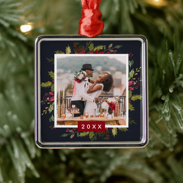 Adorno Metálico Navidades de fotografía de Holiday Greenery Keepsa (Árbol)