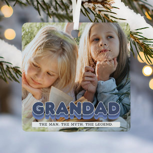 Adorno Metálico Navidades de fotografía de la leyenda del mito del