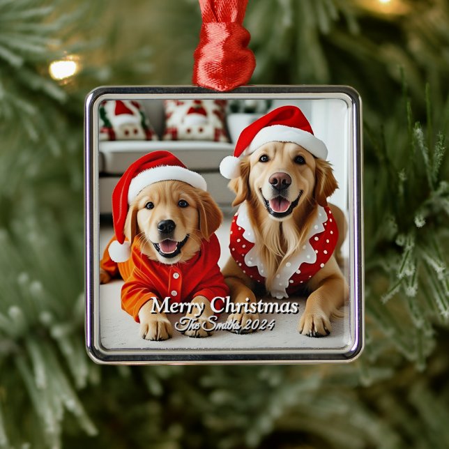 Adorno Metálico Navidades de fotografía familiar divertidos, educa (Árbol)