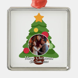Adorno Metálico Navidades de fotografía familiar divertidos, educa