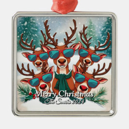 Adorno Metálico Navidades de fotografía familiar divertidos, educa